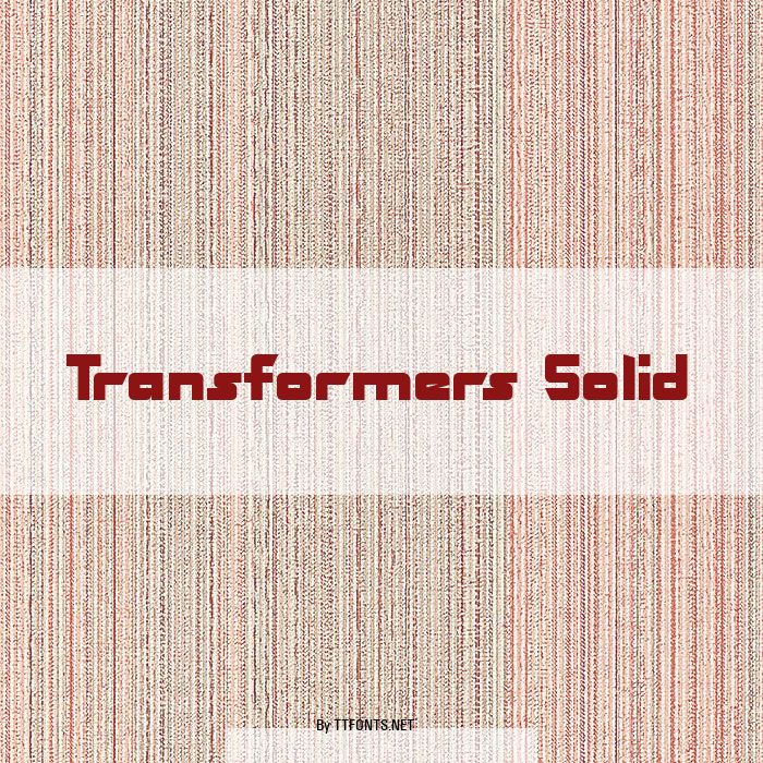 Transformers Solid example